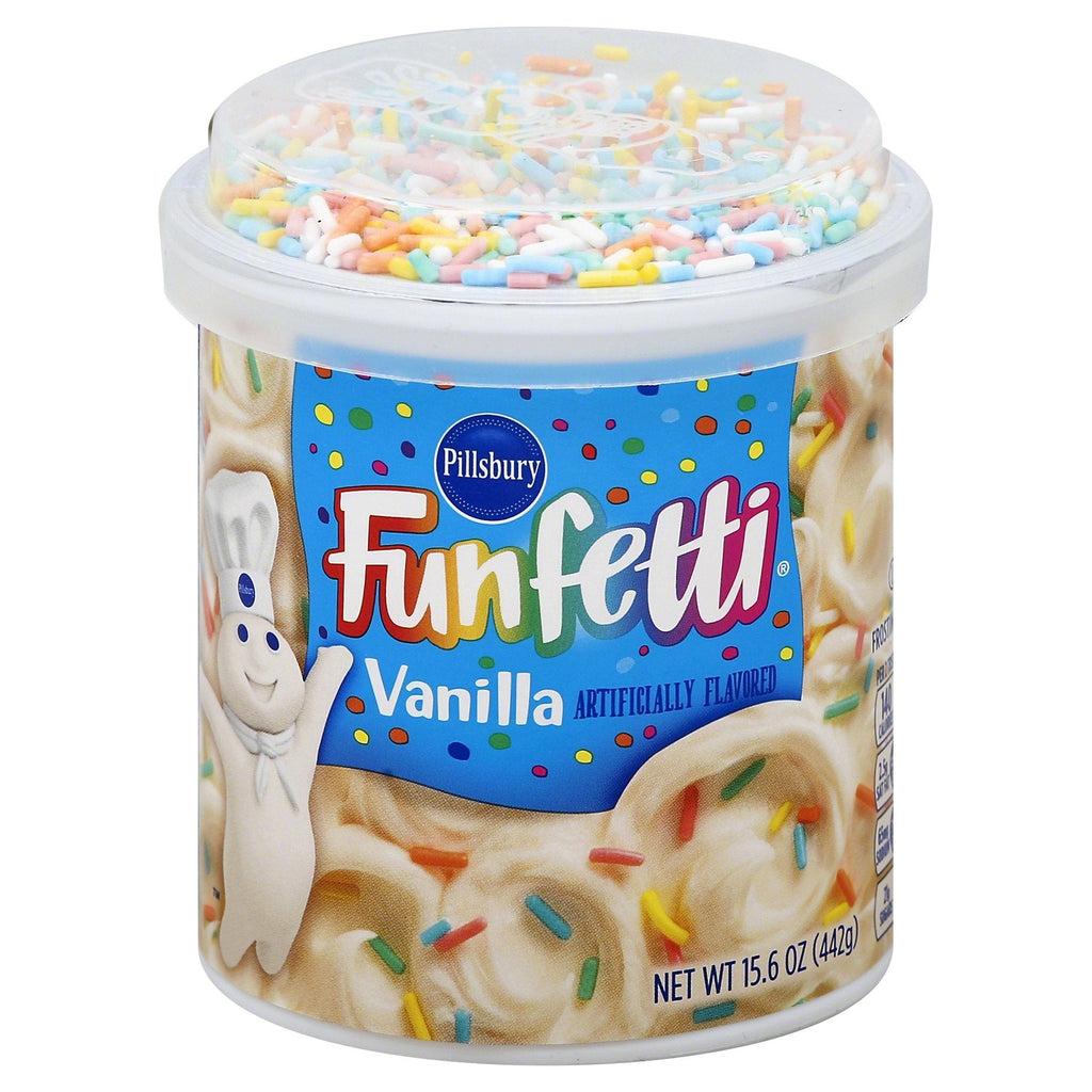 Pillsbury Funfetti Vanilla Frosting, 15.6 oz Pillsbury