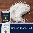 Morton Kosher Salt Flakes, 1 lb (Pack of 2) Morton