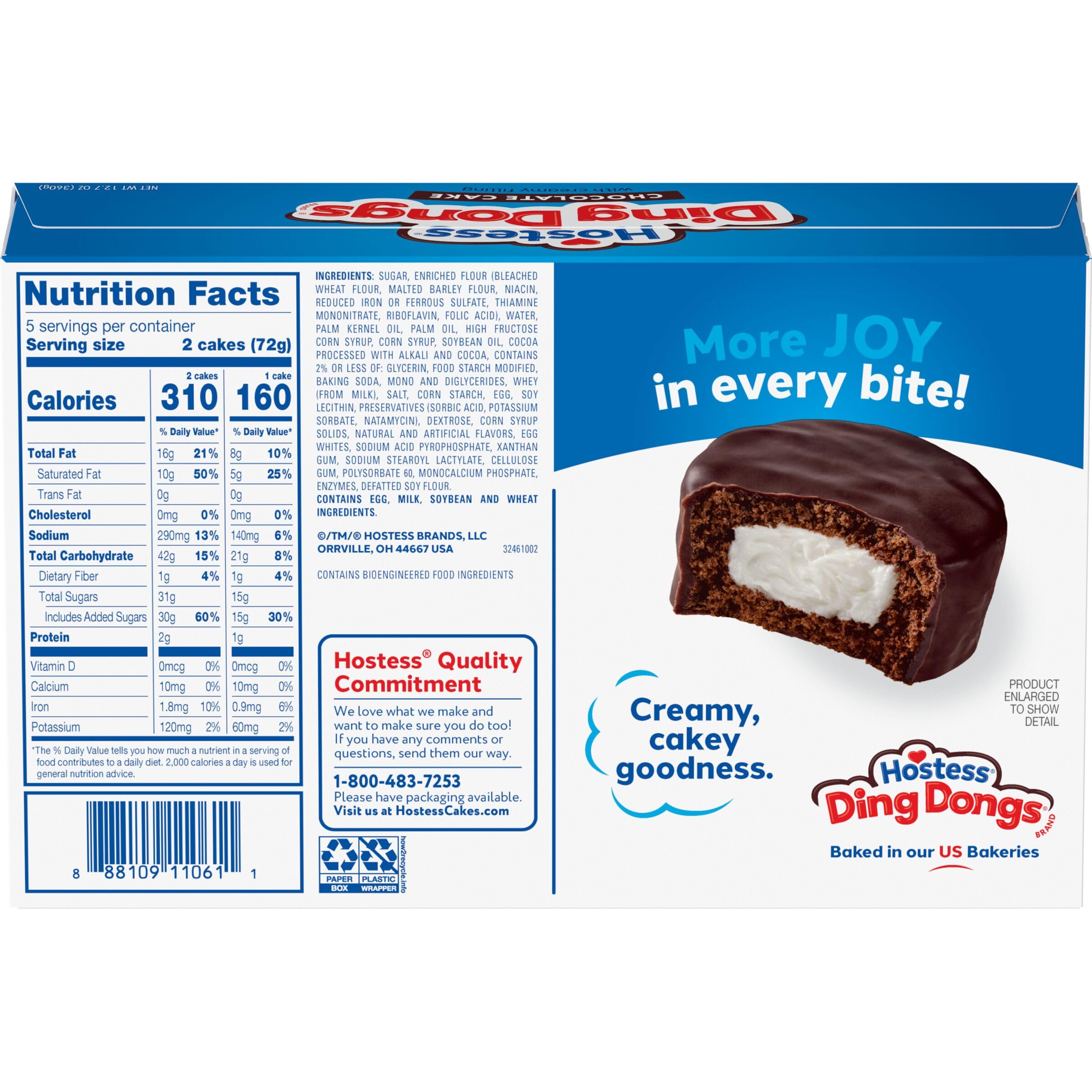 Hostess Ding Dongs Chocolate Donuts, 12.7 oz Hostess