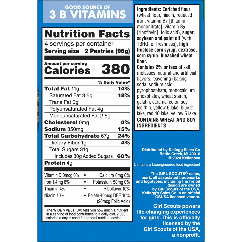 Pop-Tarts Girl Scout Frosted Coconut Caramel Toaster Pastries, 13.5 oz (8 ct) Pop-Tarts