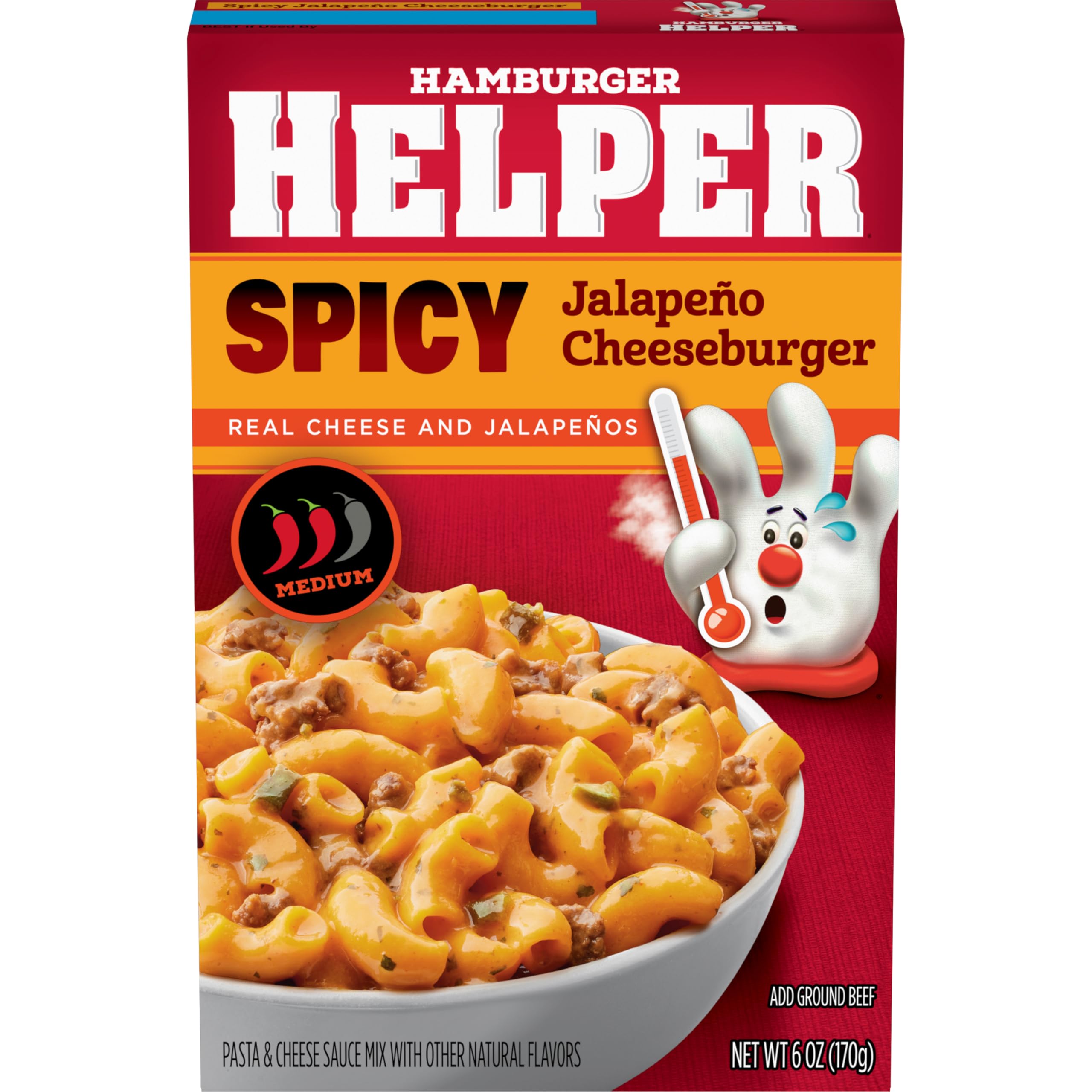 Hamburger Helper Spicy Jalapeno Cheeseburger Pasta, 6 oz Hamburger Helper
