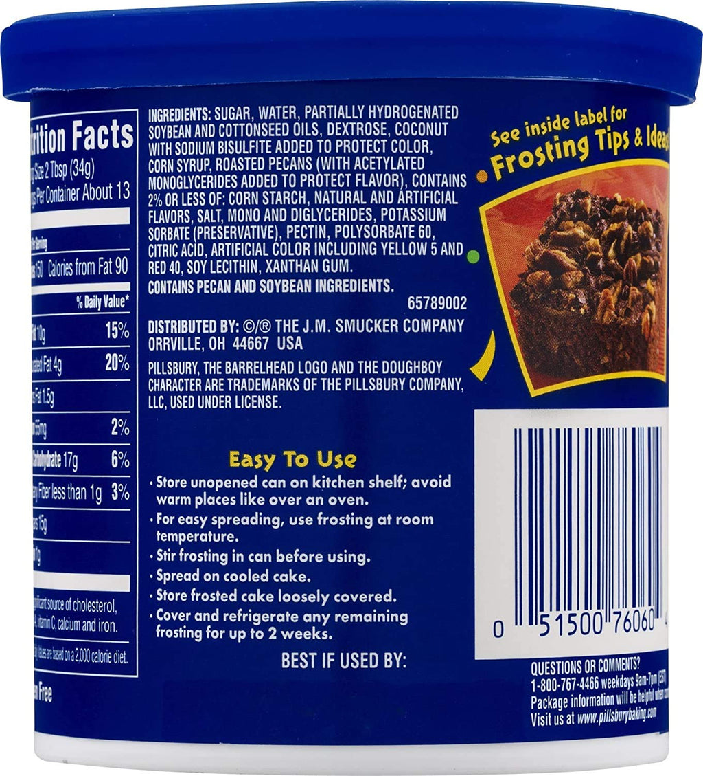 Pillsbury Creamy Supreme Coconut Pecan Frosting, 15 oz Pillsbury