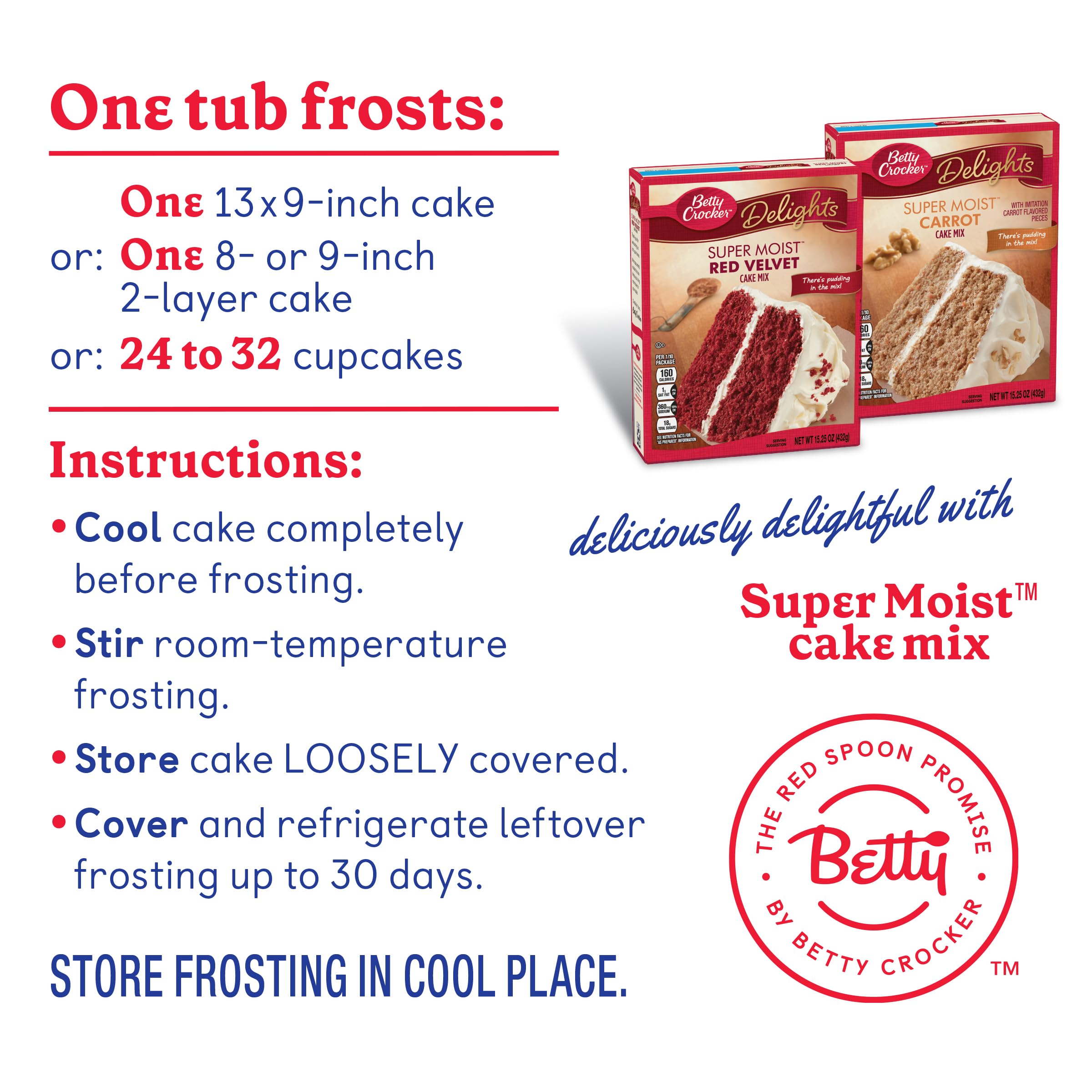 Betty Crocker Gluten Free Rich & Creamy Frosting, 16 oz Betty Crocker