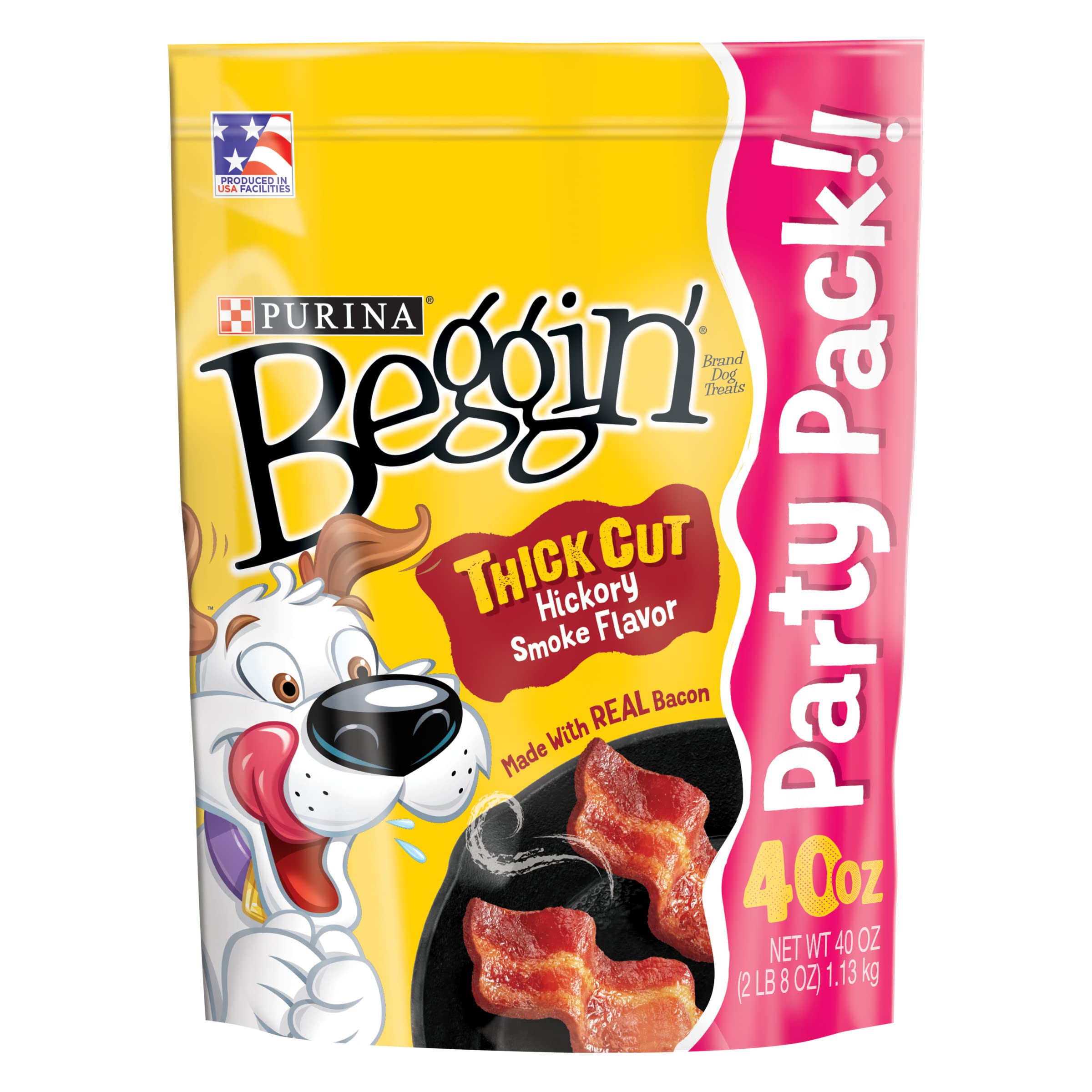 Purina Beggin' Strips, Thick Cut Hickory Smoke, 40 oz Purina