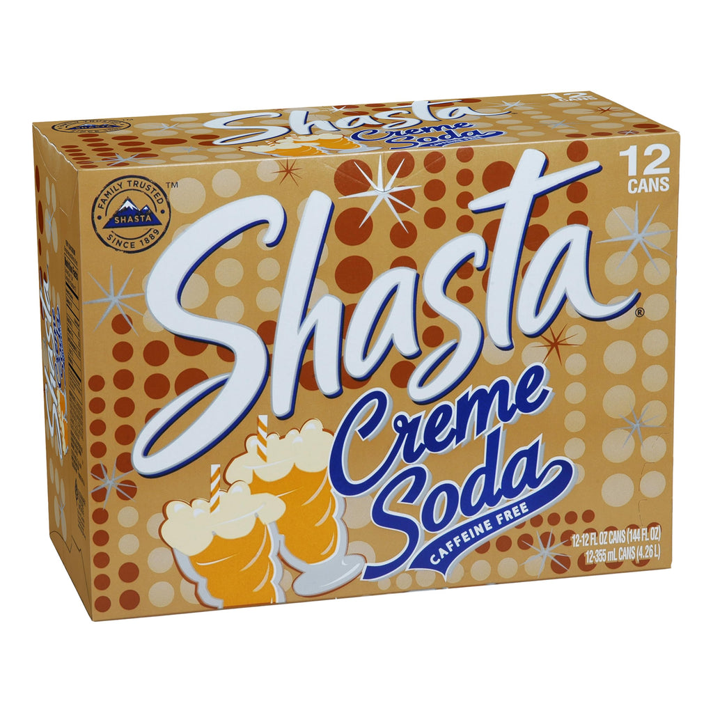 Shasta Creme Soda, 12 oz (Pack of 12) Shasta