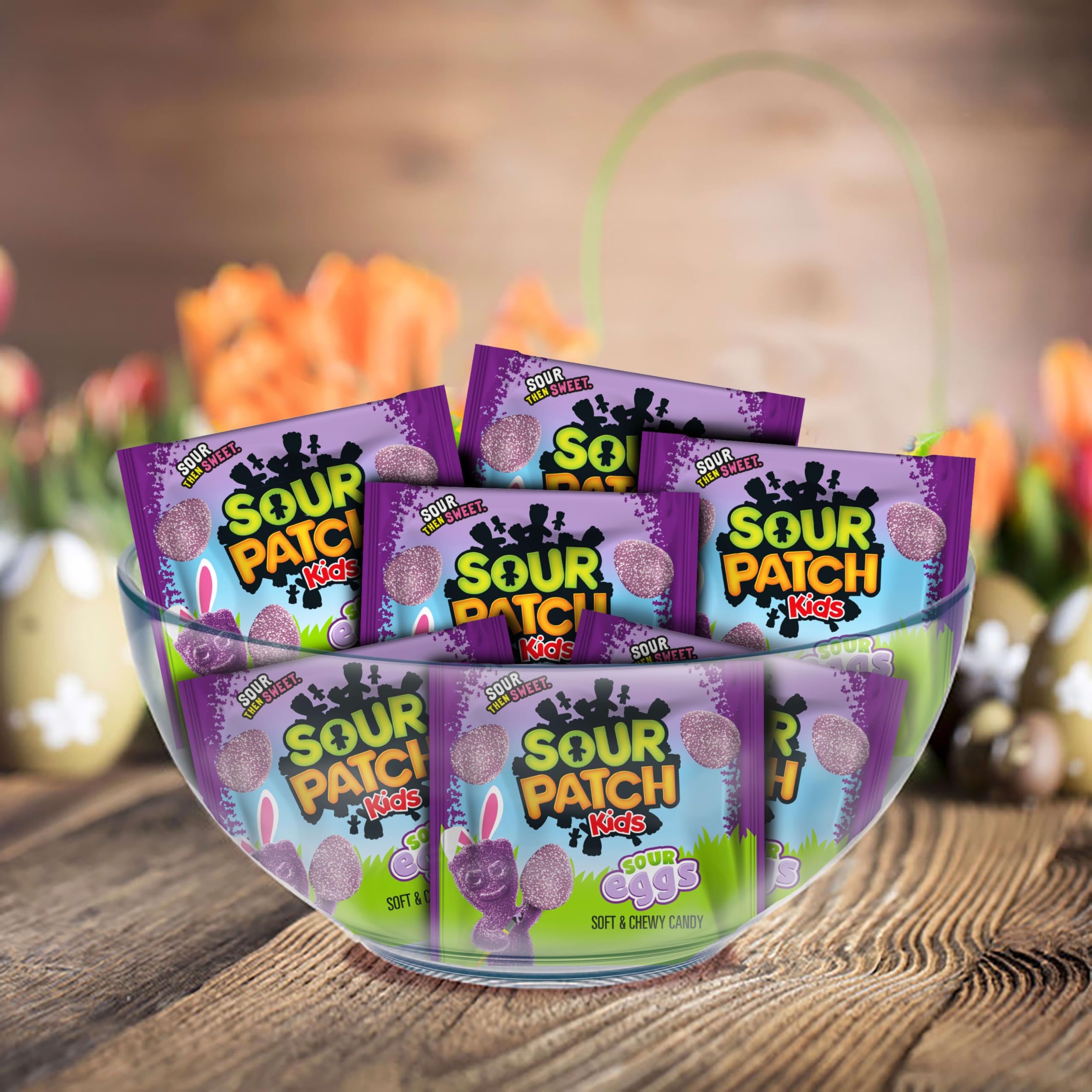 Sour Patch Kids Sour Eggs Candy, 18 Snack Packs Sour Patch Kids