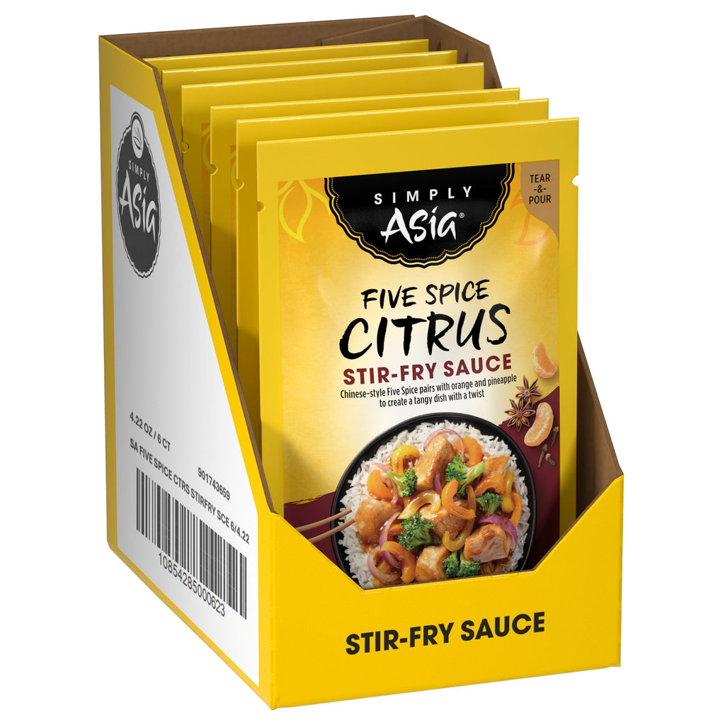 Simply Asia Five Spice Citrus Stir-Fry Sauce, 4.22 oz (Pack of 6) Simply Asia