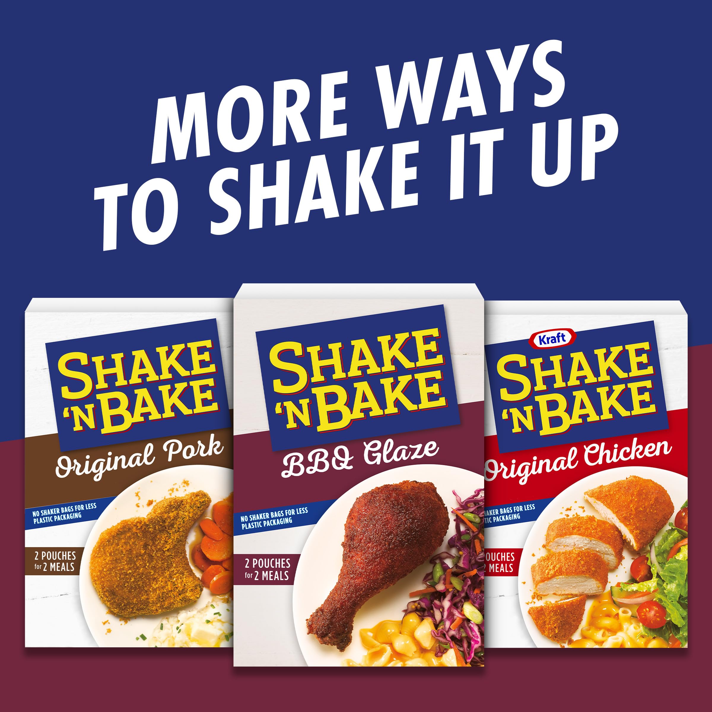 Shake 'N Bake BBQ Glaze Seasoned Coating Mix, 6 oz Shake 'N Bake