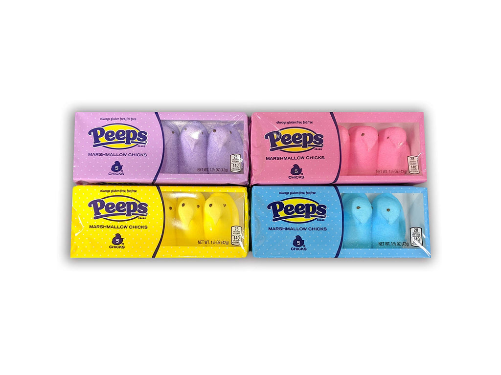 Peeps Easter Marshmallow Chicks Variety Pack, 4 ct Peeps