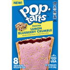 Pop-Tarts Toaster Pastries Frosted Lemon Blueberry Crumble, 13.5oz Box (8 Pop-Tarts)