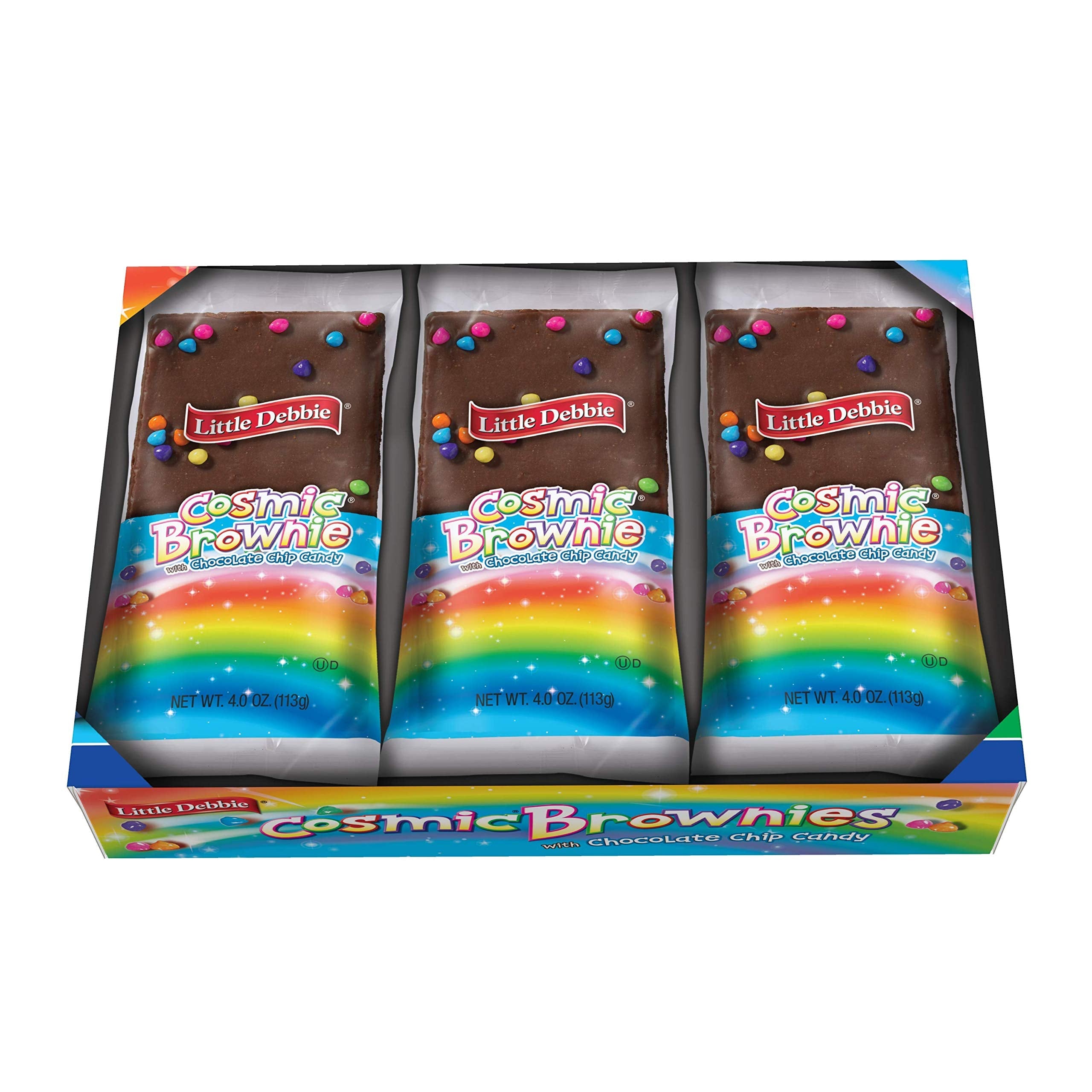 Little Debbie Cosmic Brownies, Chocolate, 4 oz (Pack of 6) Little Debbie