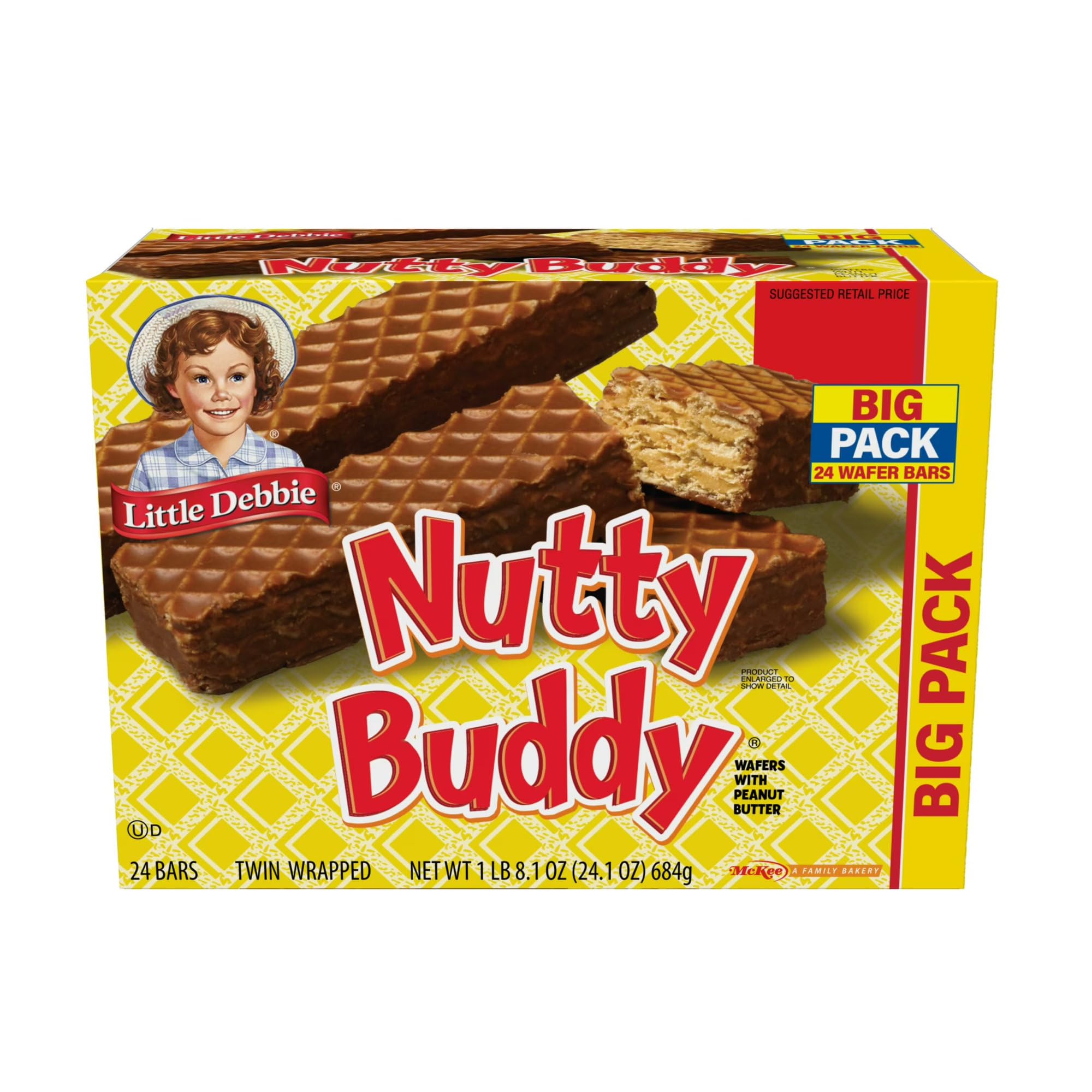 Little Debbie Nutty Buddy Big Pack, 24.1 oz (Pack of 2) Little Debbie