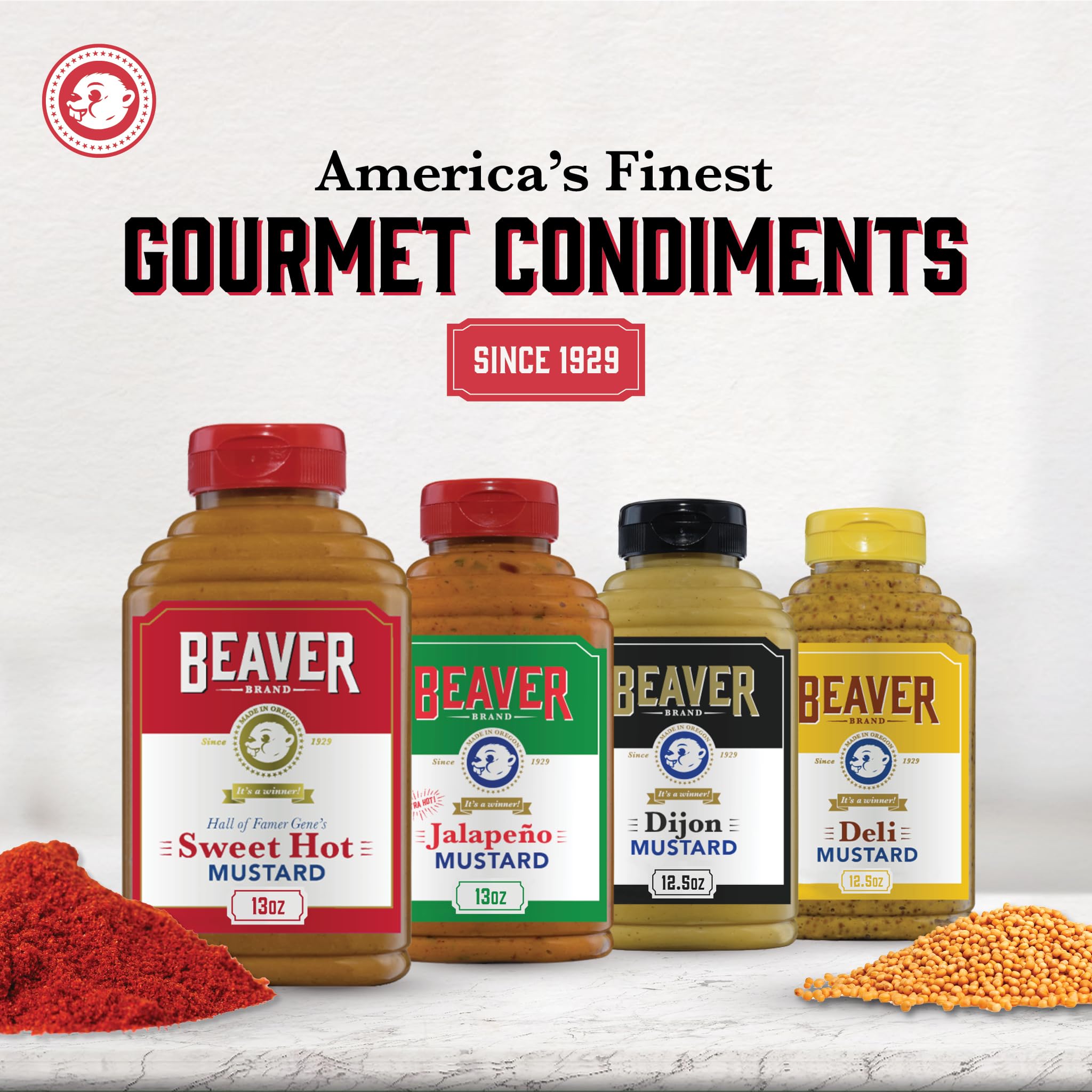 Beaver Mustard Squeeze Bottle
