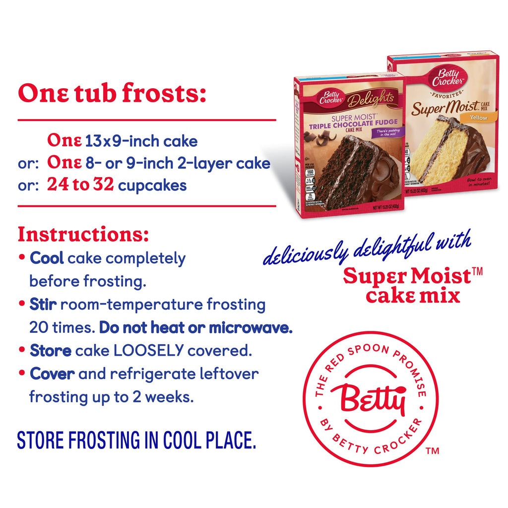Betty Crocker Gluten Free Whipped Chocolate Frosting, 12 oz. Betty Crocker