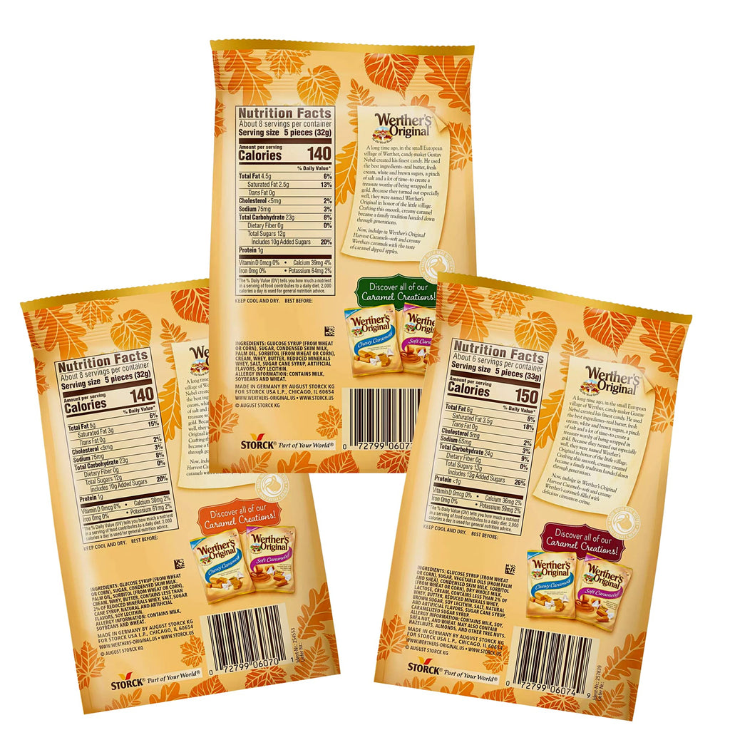 Werther's Original Harvest Soft Caramels, 8.57 oz (Pack of 3) Werther's Original