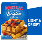 Krusteaz Light and Crispy Belgian Waffle Mix, 28 oz Box Krusteaz