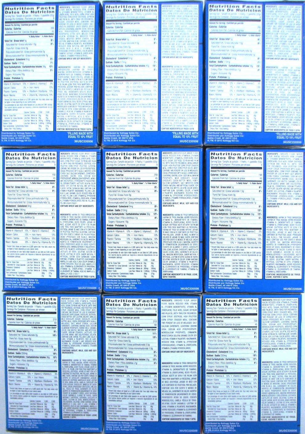 Pop-Tarts Variety Pack, 9 Flavors (Pack of 9) Pop-Tarts