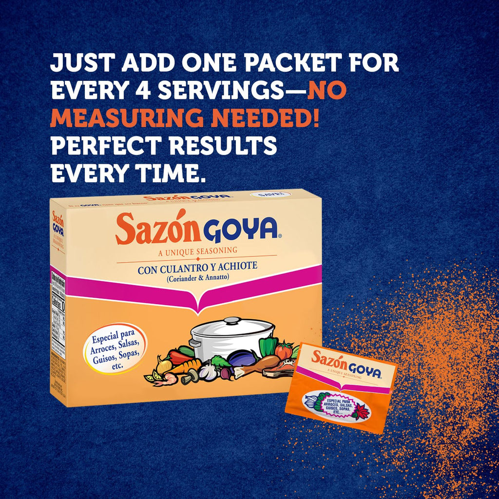 Goya Sazon Seasoning with Coriander & Annatto, 6.33 oz Goya