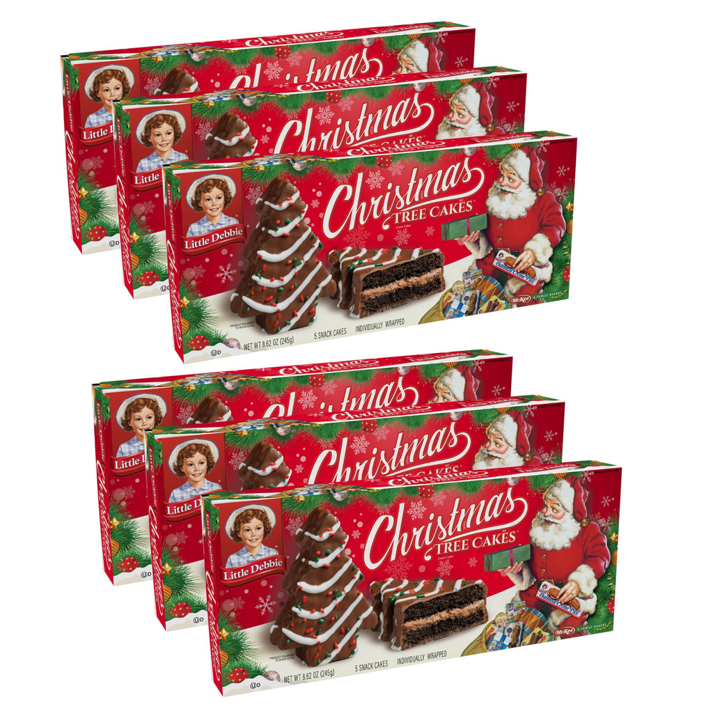 Little Debbie Christmas Tree Cakes Chocolate, 30 ct (Pack of 6) Little Debbie