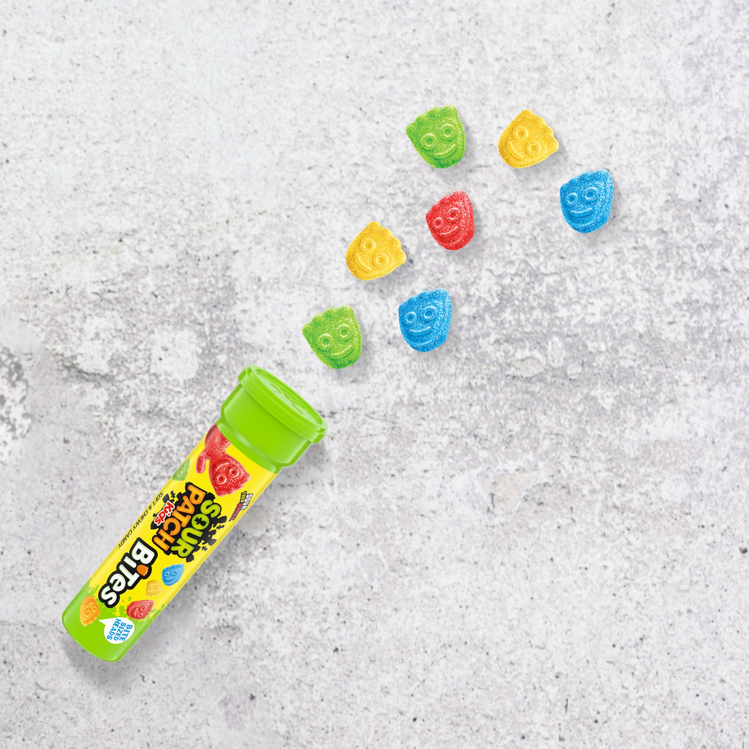 Sour Patch Kids Bites Soft & Chewy Gummy Candy, 1.8 oz (Pack of 12) Sour Patch Kids