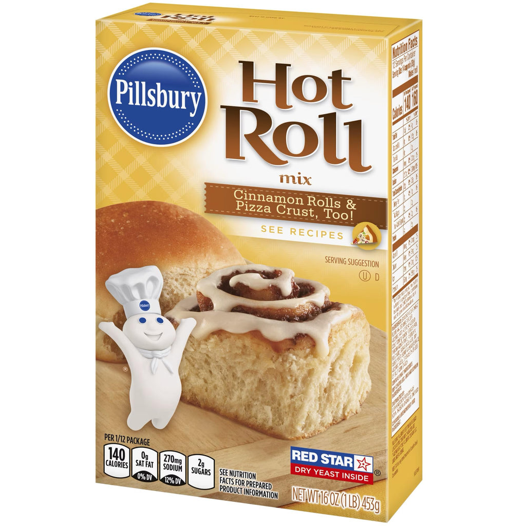 Pillsbury Hot Roll and Quick Bread Baking Mix, Two Box Pack