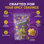 KrackCorn Jalapeno Popcorn, 8.5 oz (Pack of 3) KrackCorn