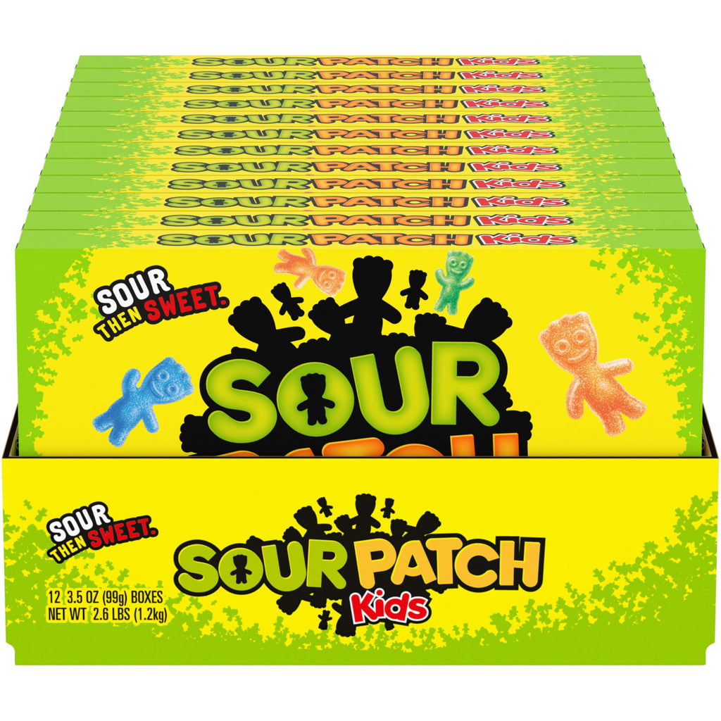 Sour Patch Kids Soft & Chewy Gummy Candy, 3.5 oz (Pack of 12) Sour Patch Kids