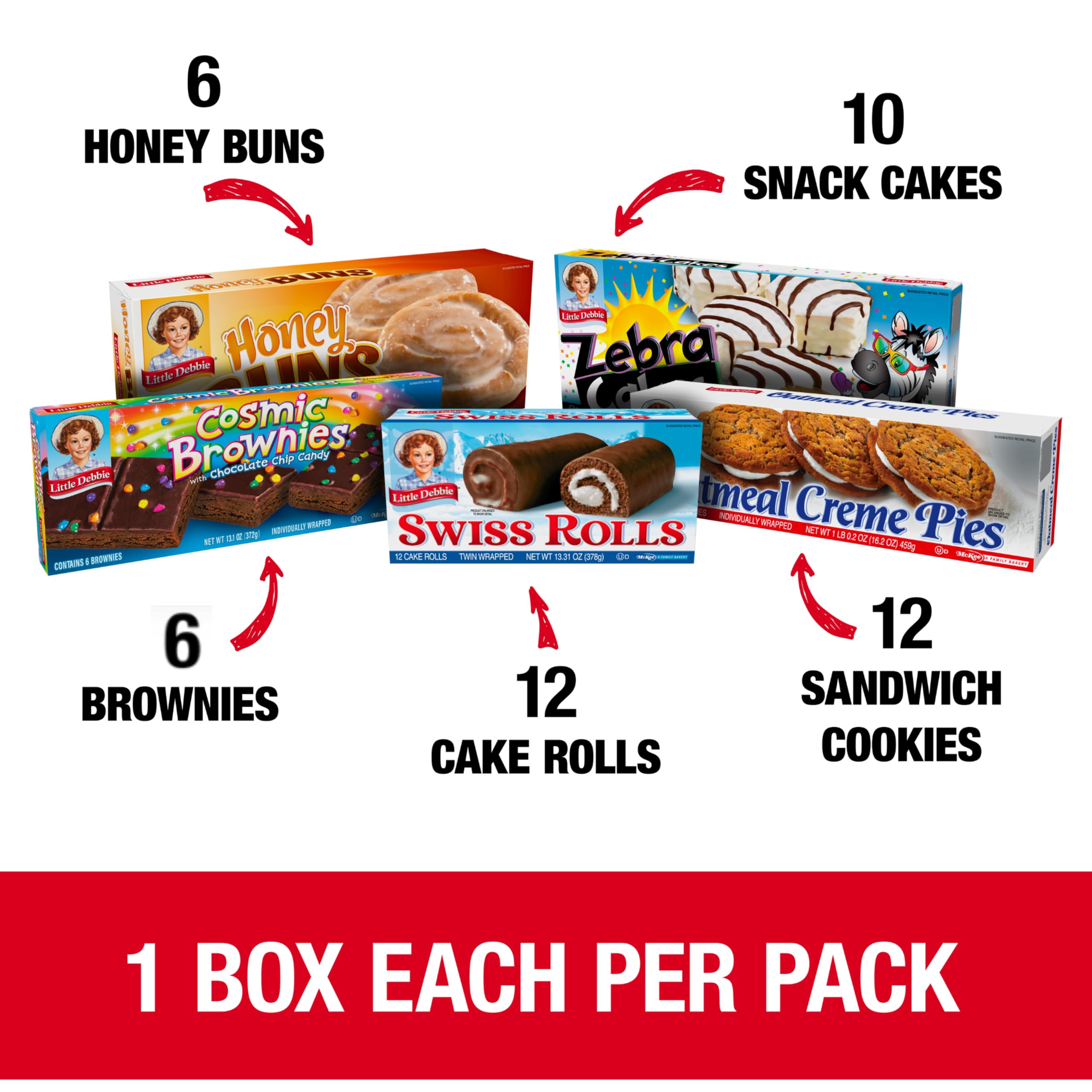 Little Debbie Variety Pack, 48 ct Little Debbie