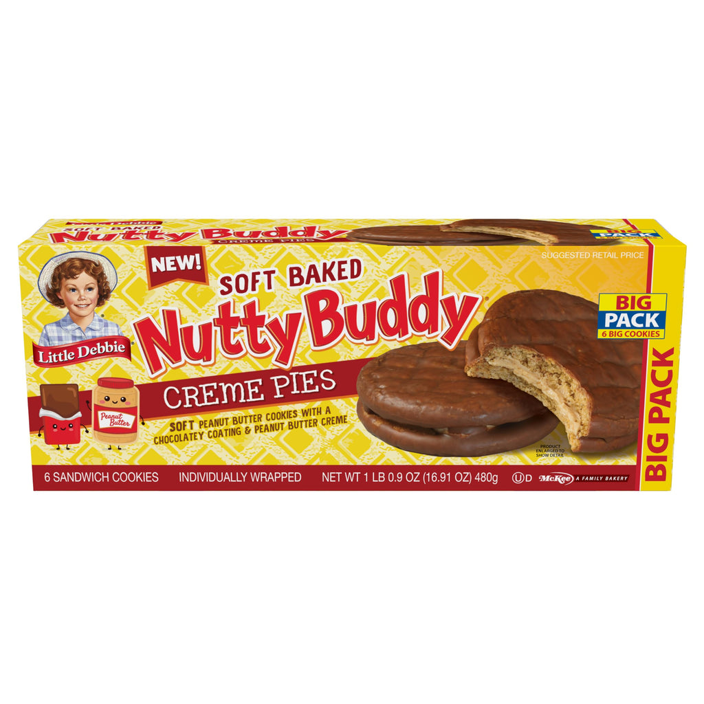 Little Debbie Nutty Buddy Creme Pie, 16.9 oz Little Debbie