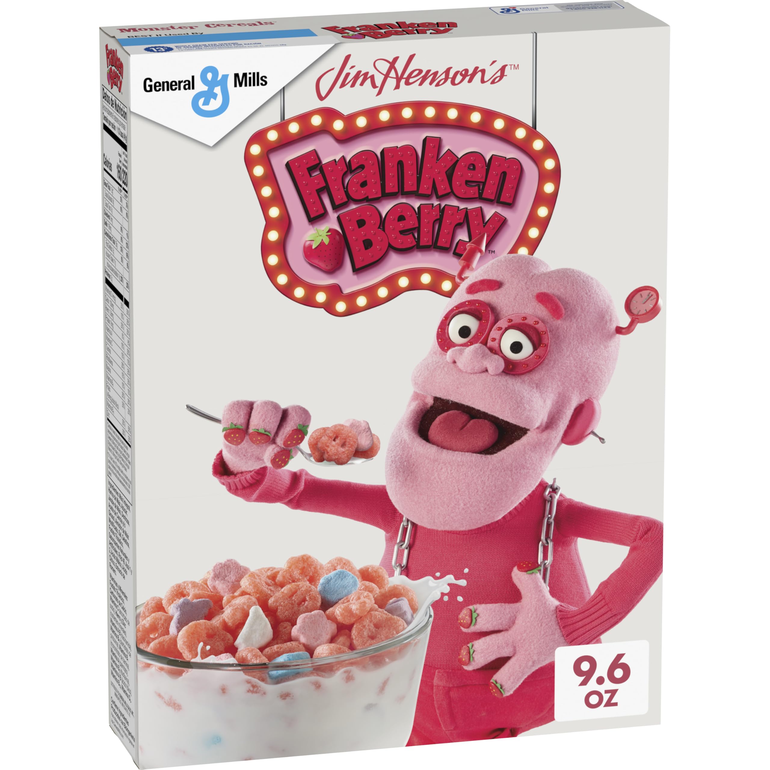 General Mills Franken Berry Cereal with Monster Marshmallows, 9.6 oz General Mills