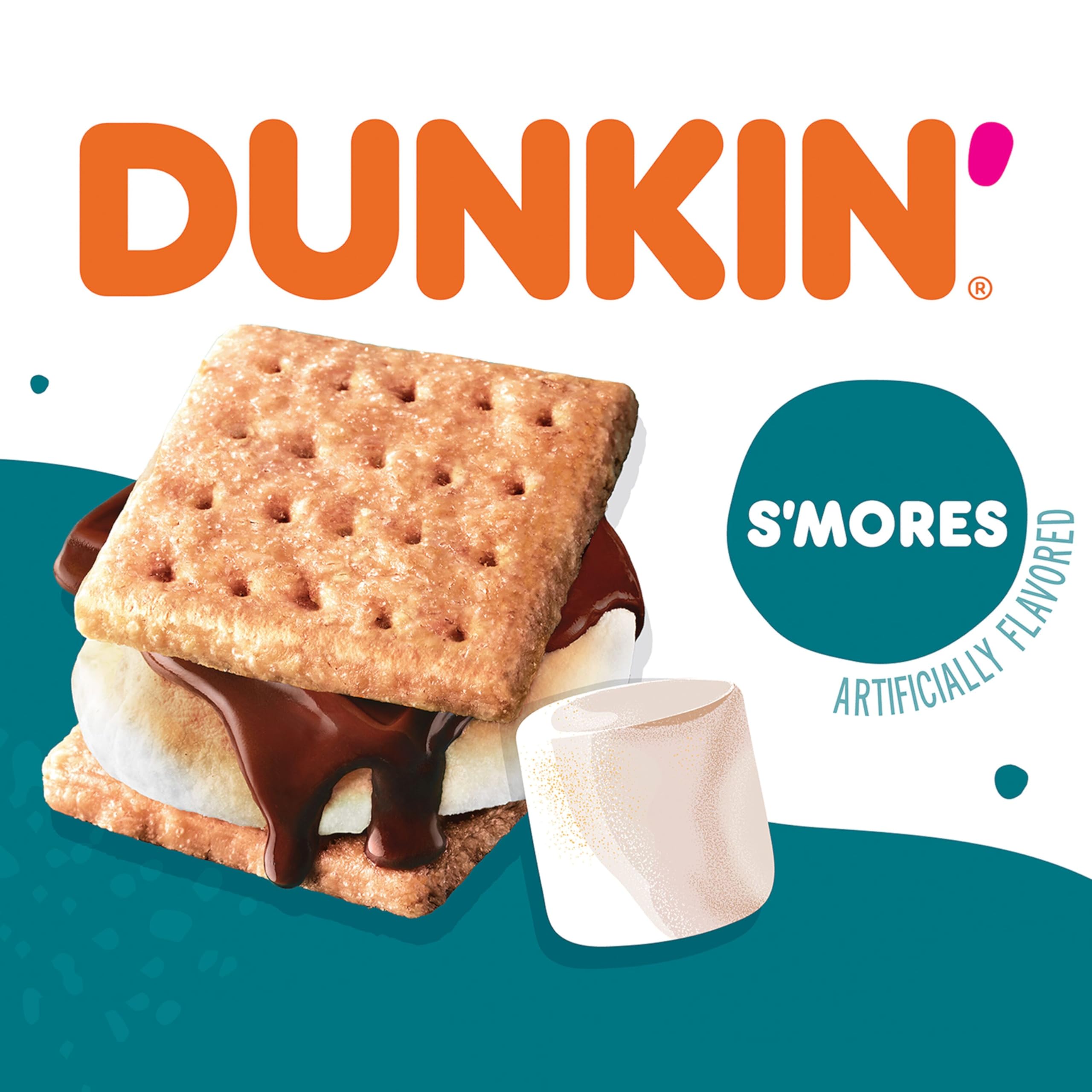Dunkin' S'mores Flavored Coffee, 22 K-Cup Pods Dunkin'