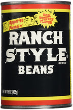 Ranch Style Black Beans, 15 oz (Pack of 4) Ranch Style