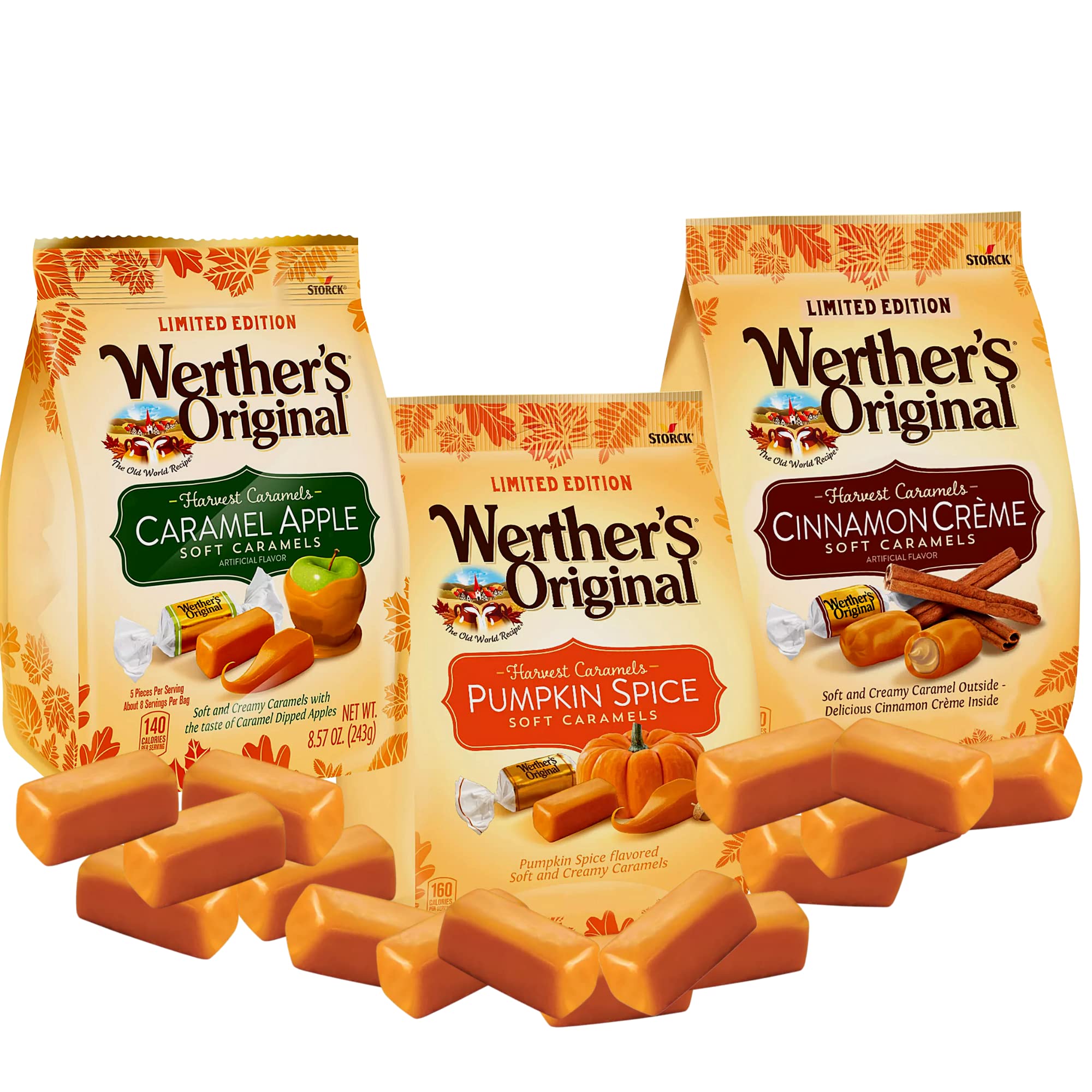 Werther's Original Harvest Soft Caramels, 8.57 oz (Pack of 3) Werther's Original