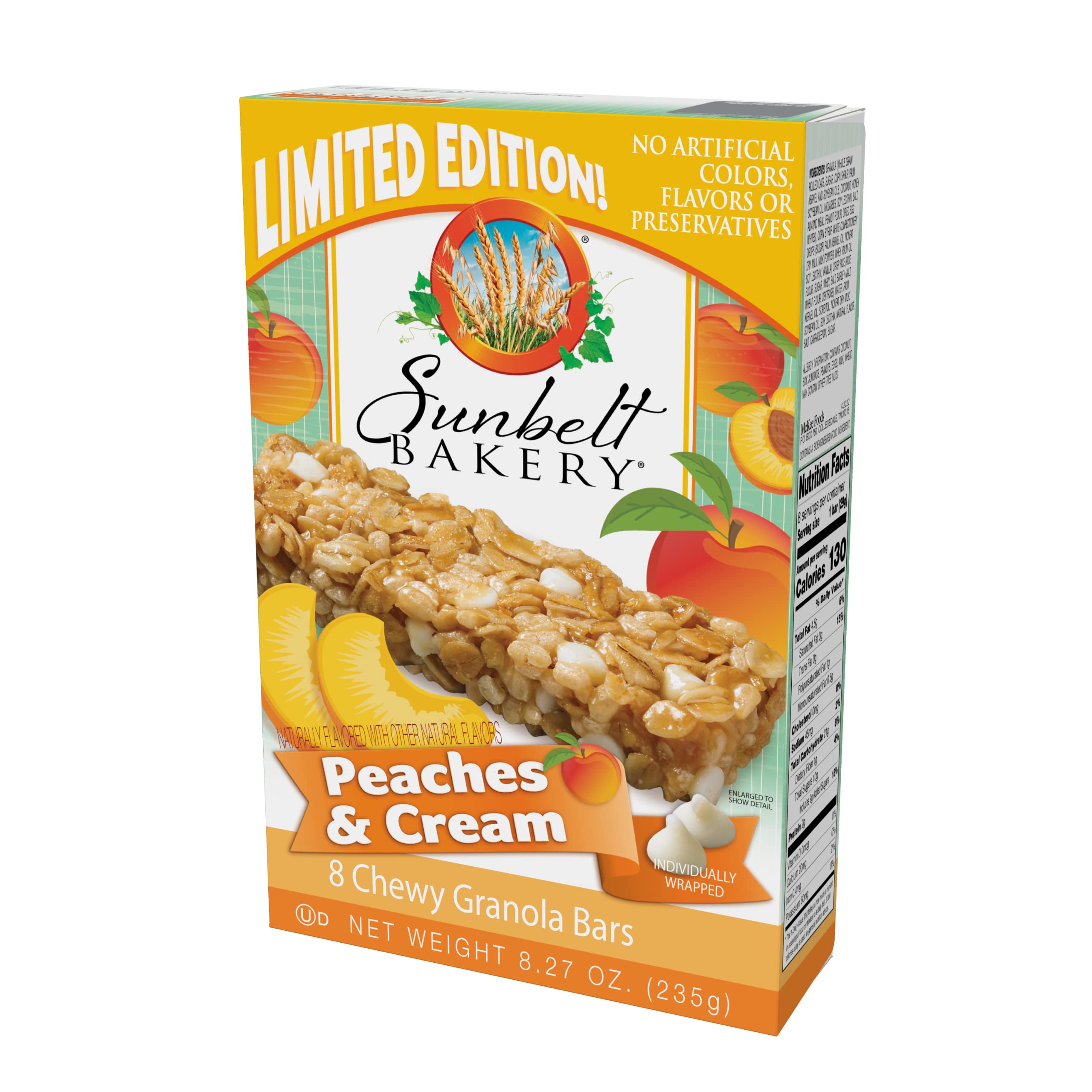 Sunbelt Peaches & Cream Chewy Granola Bars, 32 ct Sunbelt
