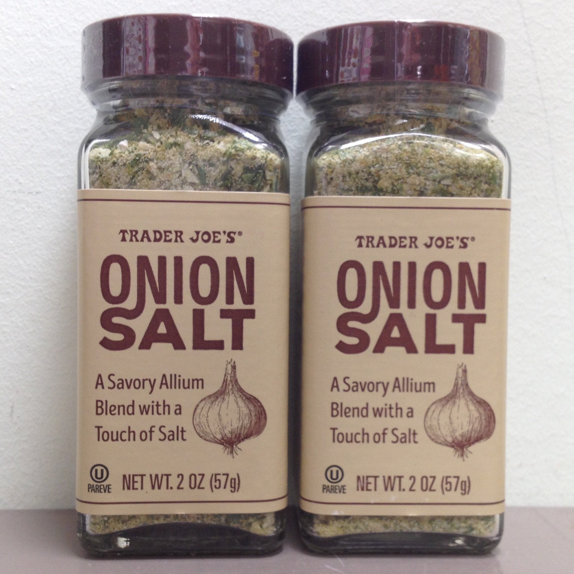 Trader Joe's Onion Salt, 2 oz (Pack of 2) Trader Joe's
