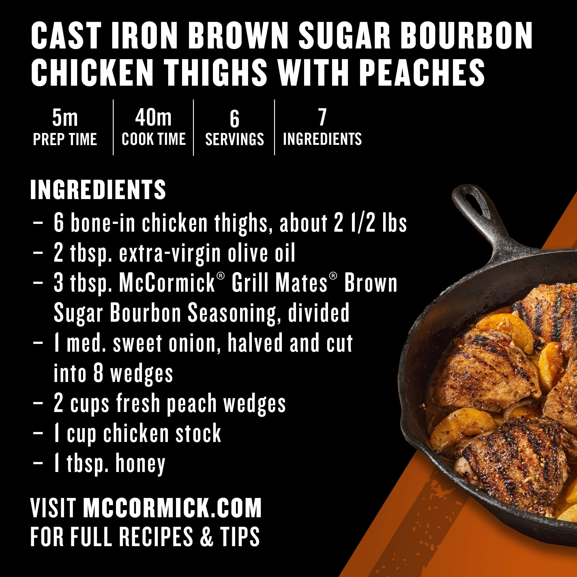 McCormick Grill Mates Brown Sugar Bourbon Seasoning, 13.5 oz McCormick