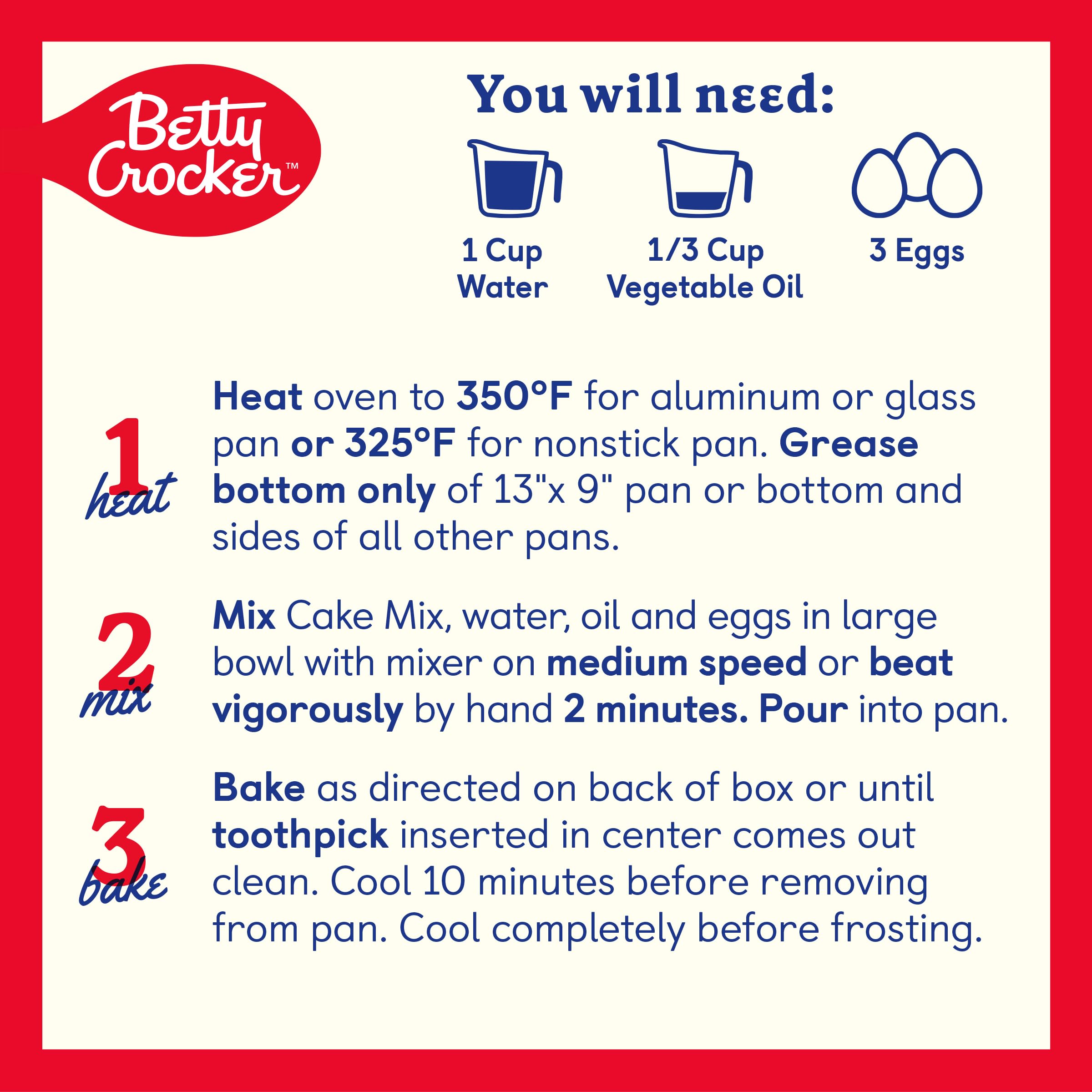 Betty Crocker Super Moist Party Rainbow Chip Cake Mix, 13.25 oz Betty Crocker