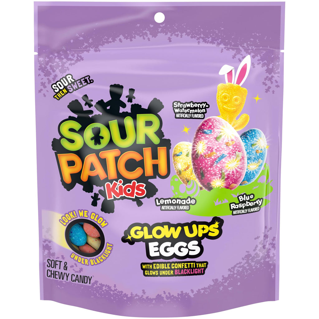 Sour Patch Kids Glow Ups Eggs Candy, 8.4 oz Sour Patch Kids