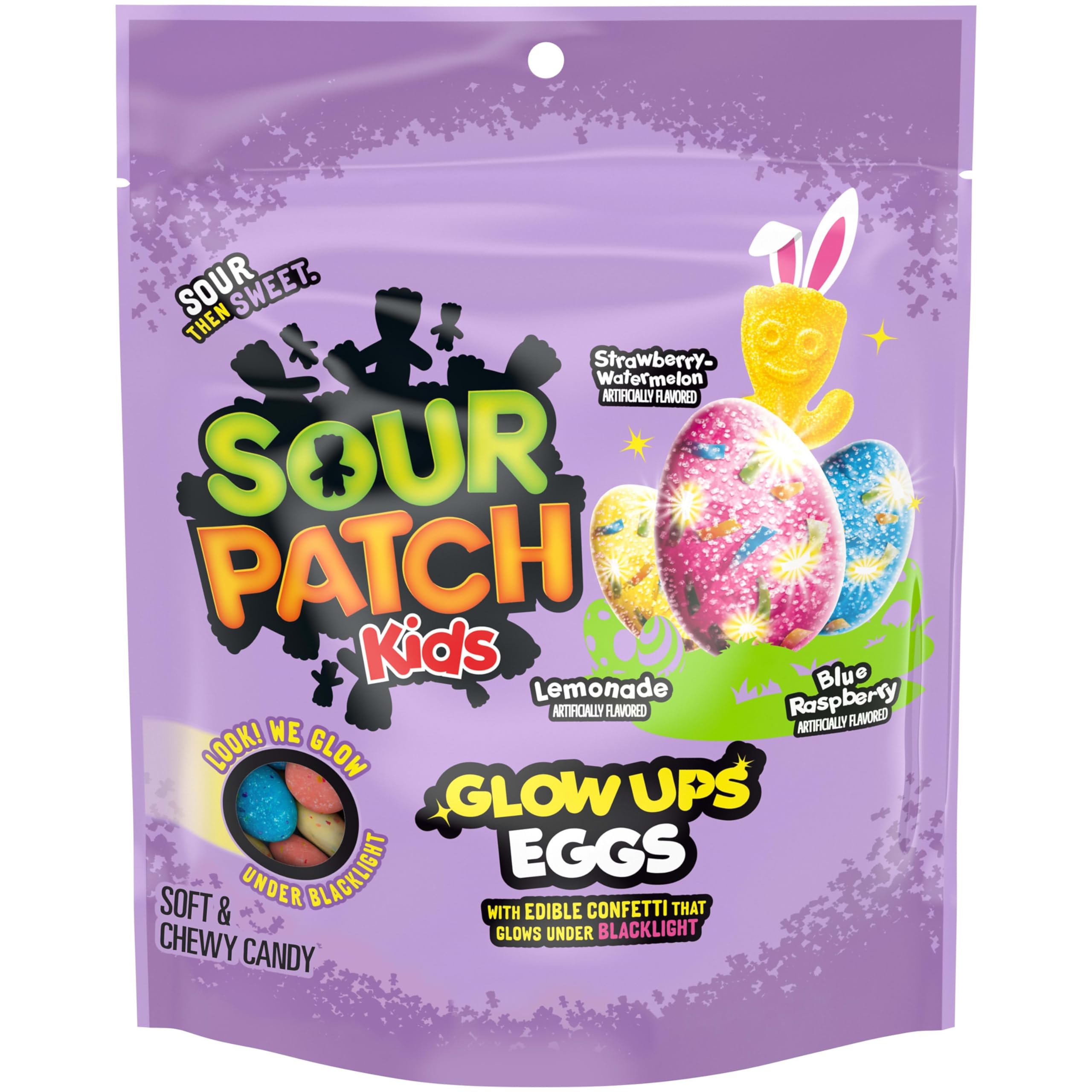 Sour Patch Kids Glow Ups Eggs Candy, 8.4 oz Sour Patch Kids