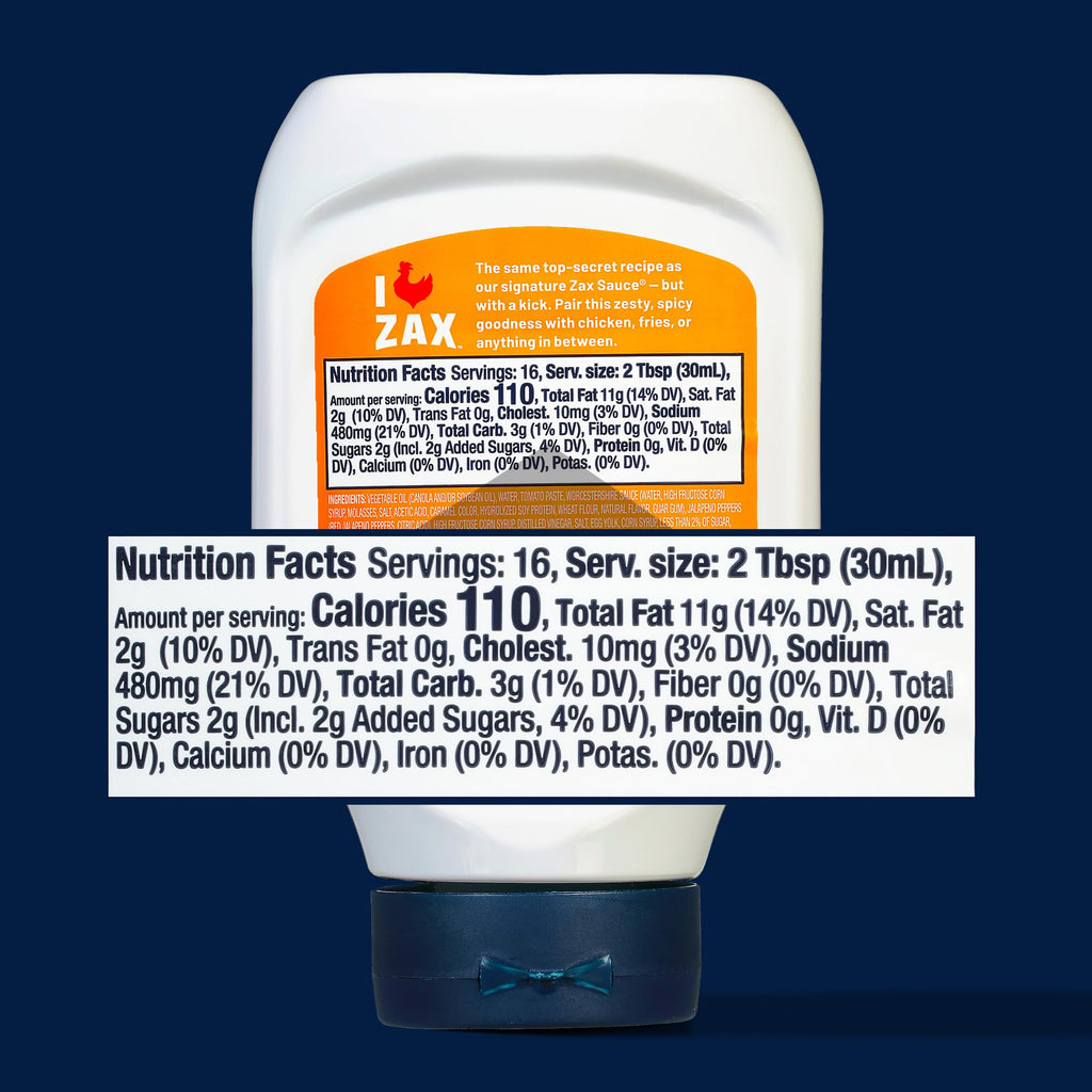 Zaxby's Spicy Zax Sauce, 16 oz (Pack of 2) Zaxby's