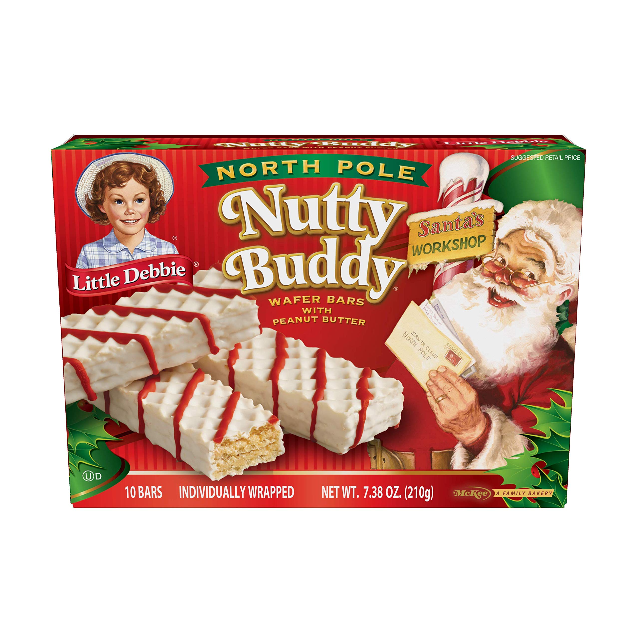 Little Debbie North Pole Nutty Bars, 60 ct (Pack of 6) Little Debbie