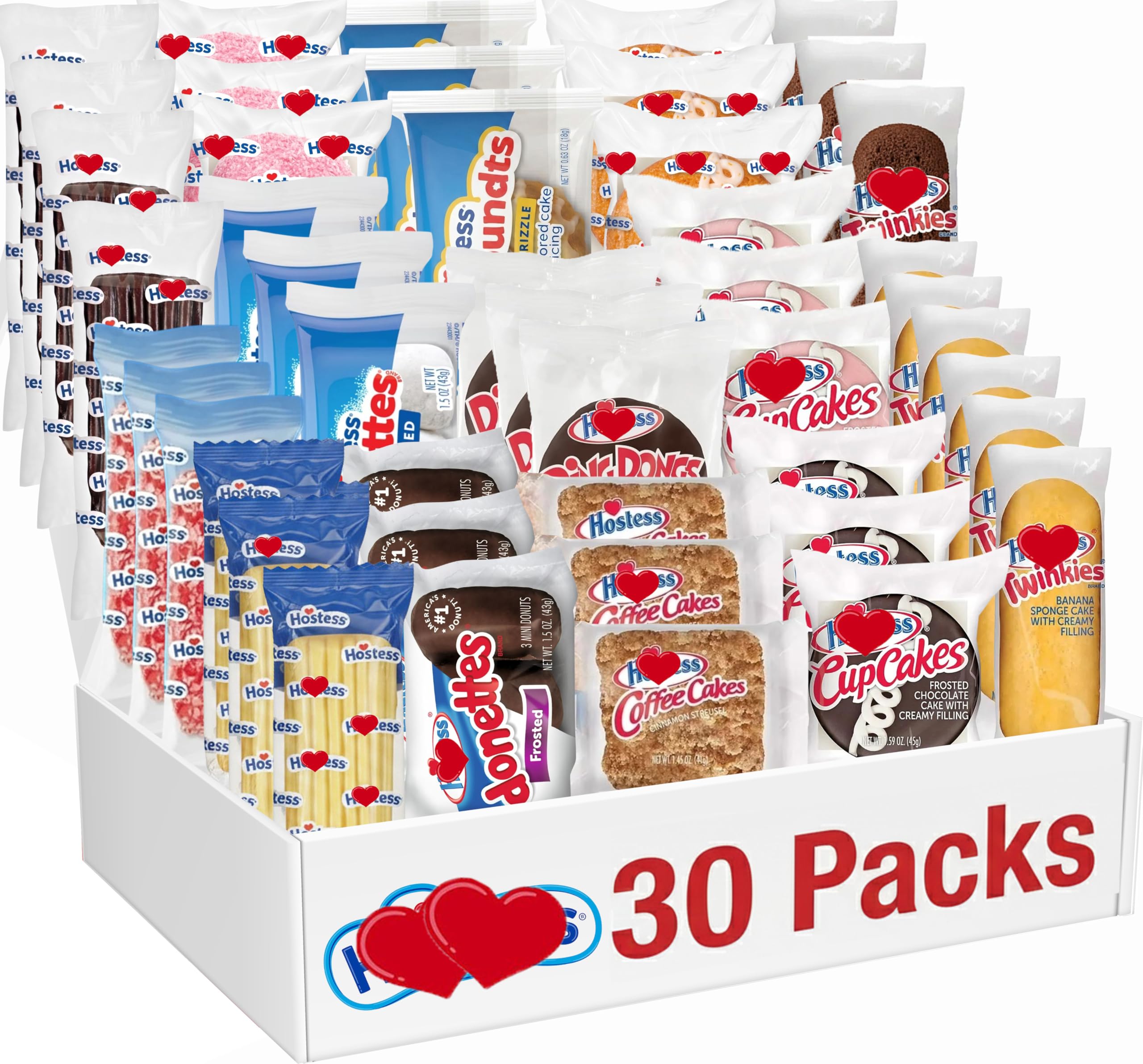 Assorted Mini Cakes Variety Pack, 30 ct Amembiana
