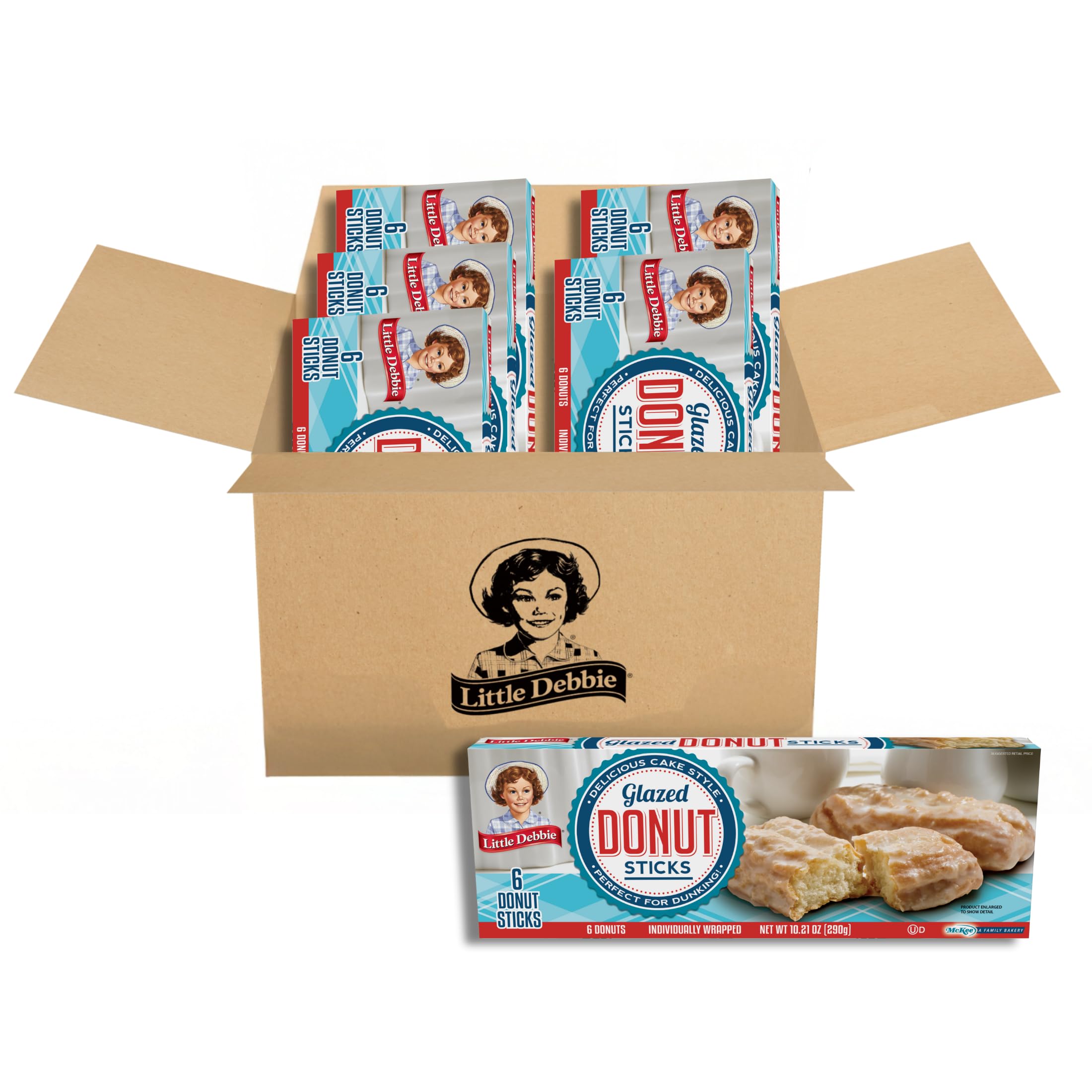 Little Debbie Donut Sticks, 36 ct (Pack of 6) Little Debbie