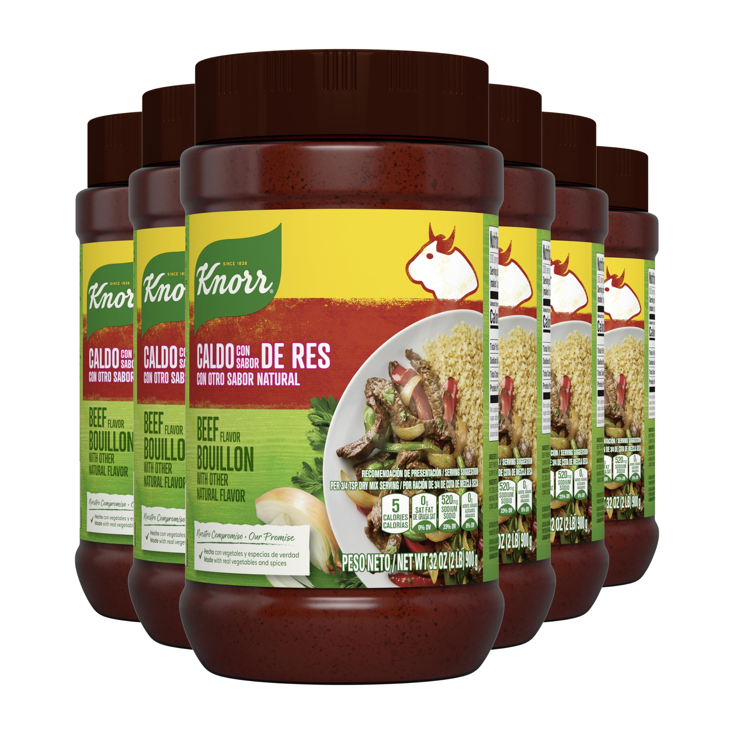 Knorr Granulated Bouillon Beef, 32 oz (Pack Of 6) Knorr