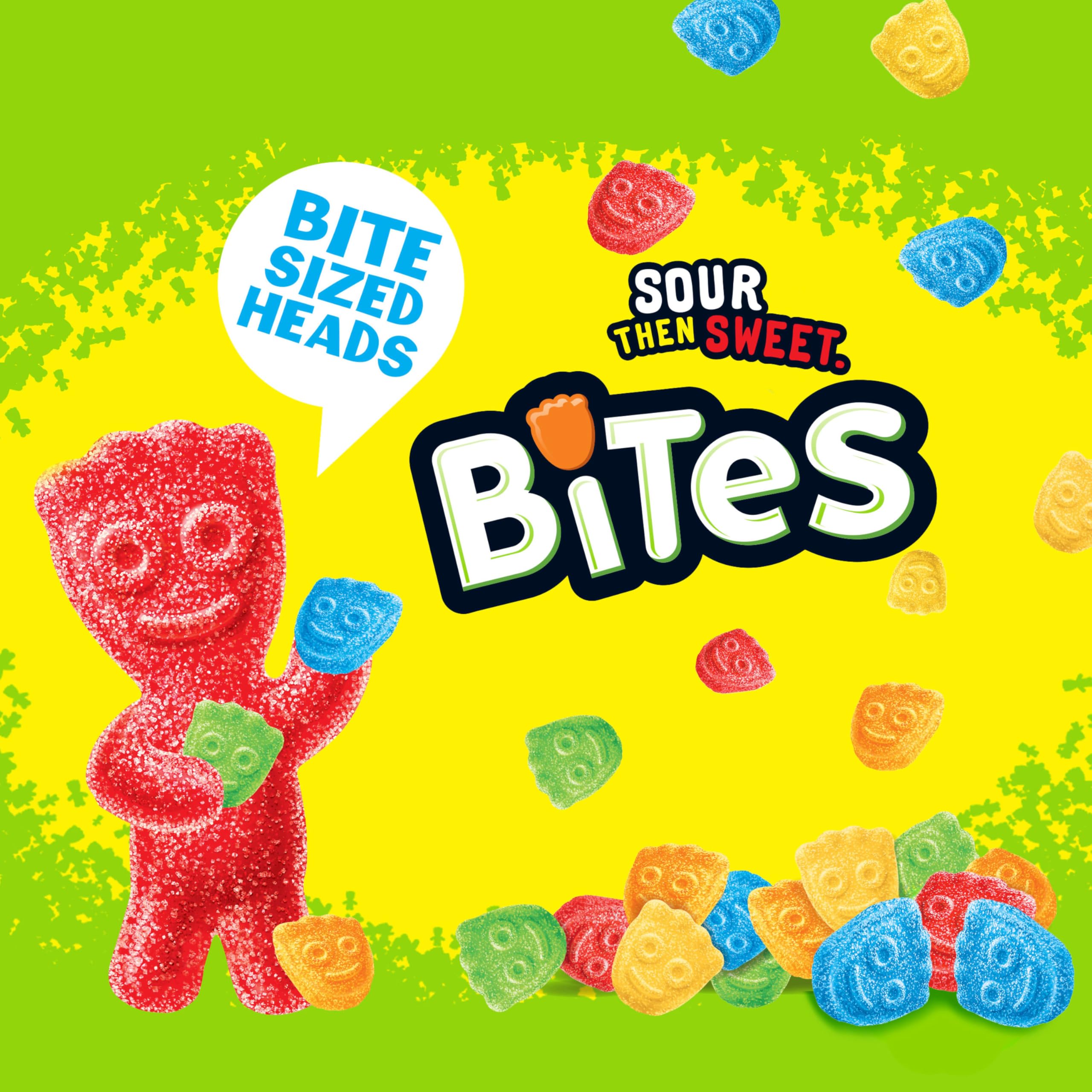 Sour Patch Kids Bites Soft & Chewy Gummy Candy, 1.8 oz (Pack of 12) Sour Patch Kids