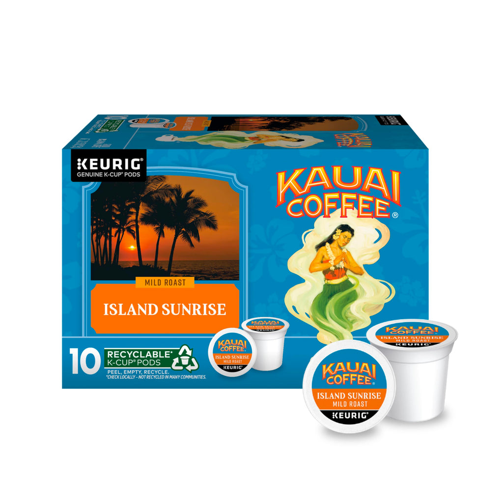 Kauai Coffee Island Sunrise Mild Roast K-Cup Pods, 10 ct Kauai Coffee