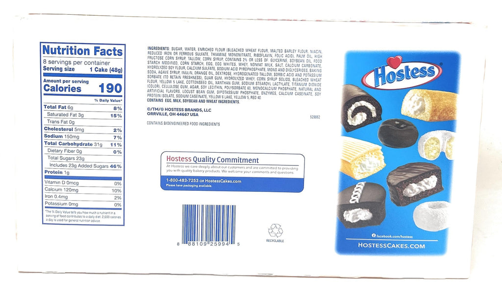 Hostess Orange Creme Pop Cupcakes, 8 ct Hostess
