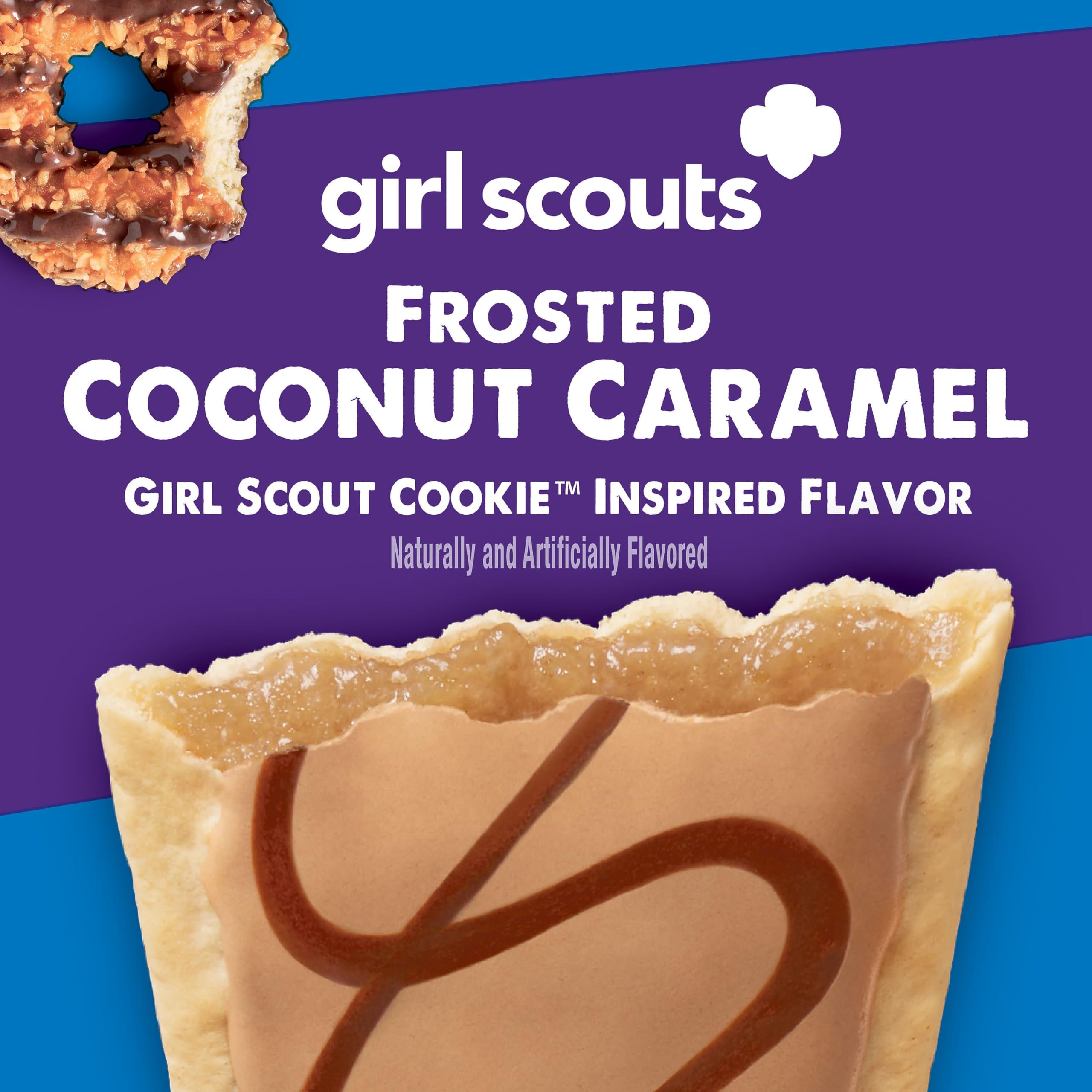 Pop-Tarts Girl Scout Frosted Coconut Caramel Toaster Pastries, 13.5 oz (8 ct) Pop-Tarts