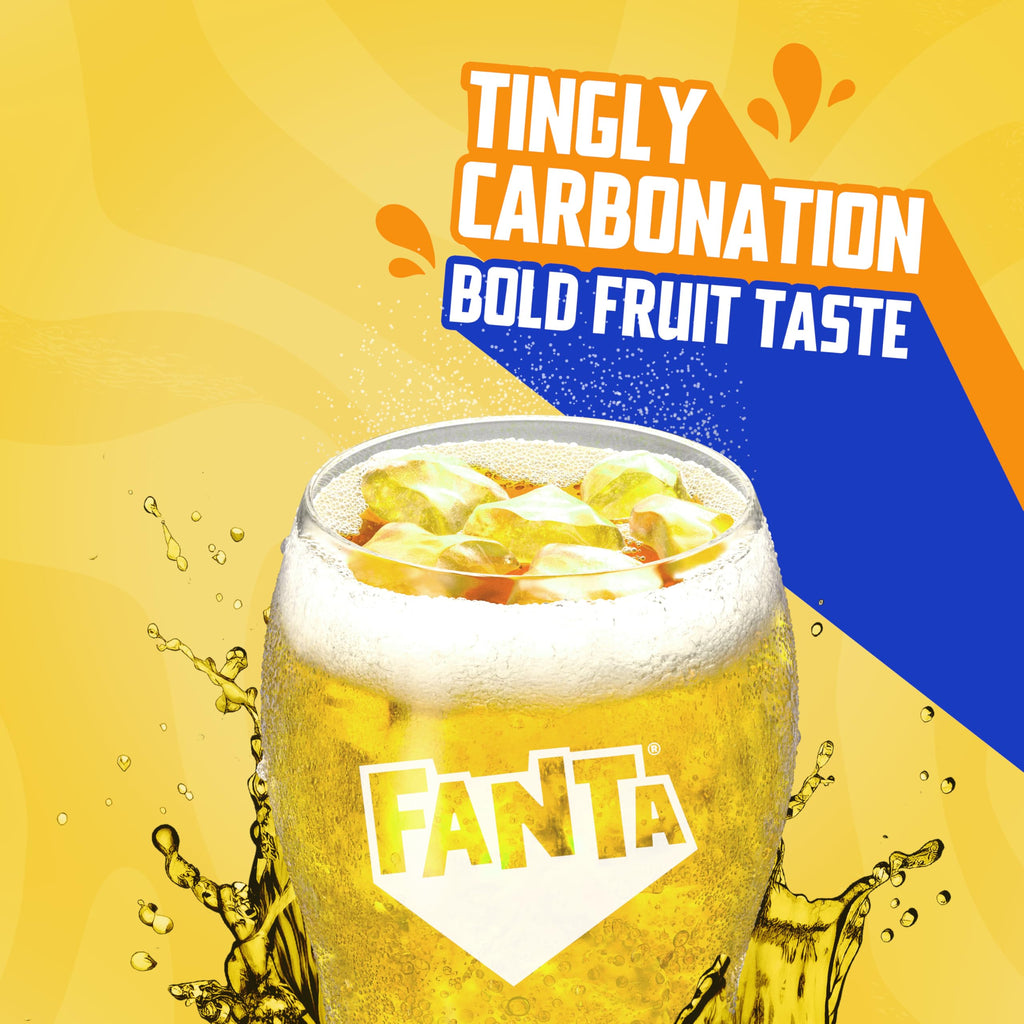 Fanta Pineapple, 12 fl oz (Pack of 12) Fanta