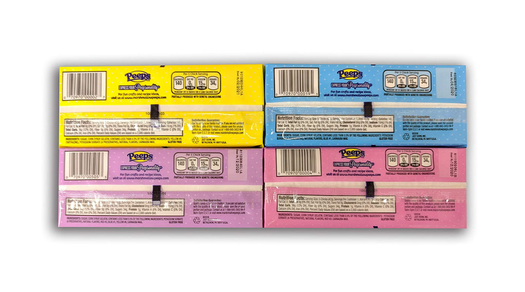 Peeps Easter Marshmallow Chicks Variety Pack, 4 ct Peeps